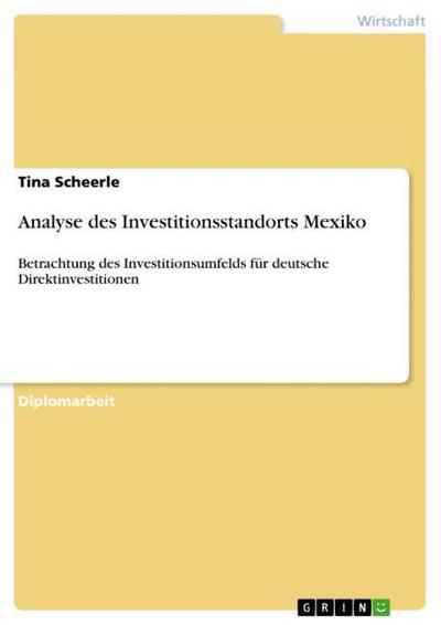 Analyse des Investitionsstandorts Mexiko - Tina Scheerle
