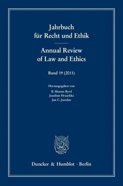 Jahrbuch für Recht und Ethik - Annual Review of Law and Ethics.