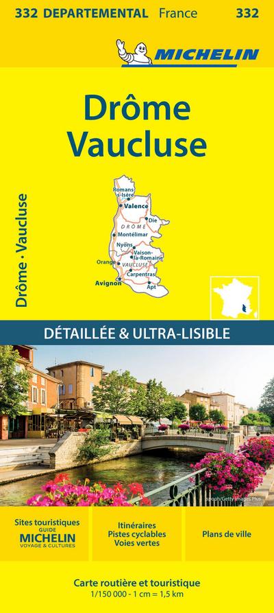 Drome Vaucluse - Michelin Local Map 332