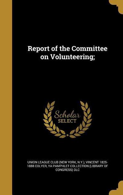REPORT OF THE COMMITTEE ON VOL