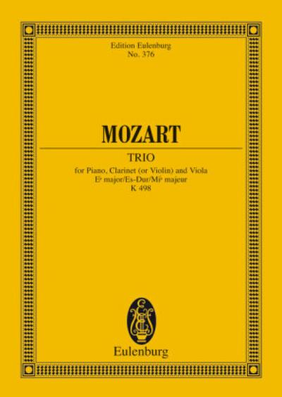 Klaviertrio Es-Dur KV 498 (Kegelstatt-Trio), Klarinette in B, Violine, Viola und Klavier, Partitur