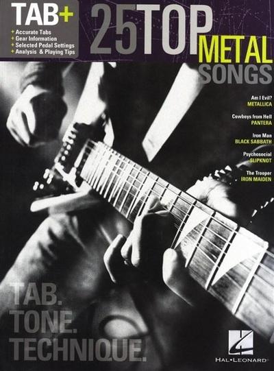 25 Top Metal Songs - Tab. Tone. Technique.