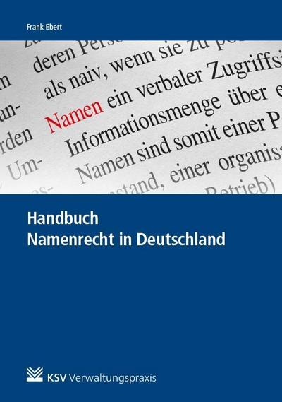 Handbuch Namenrecht in Deutschland