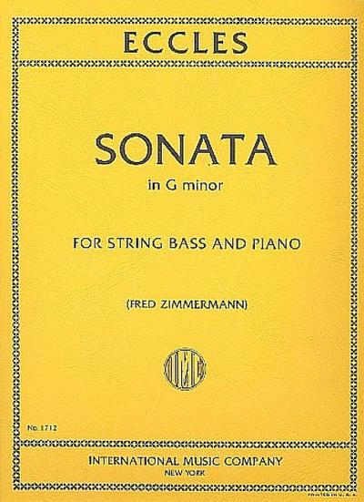 Sonata g minorfor double bass and piano