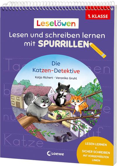 Leselöwen - Lesen und schreiben lernen mit Spurrillen - Die Katzen-Detektive
