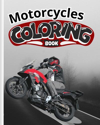 Motorcycles Coloring Book For Kids