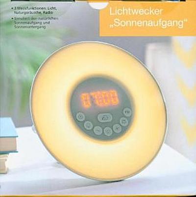Lichtwecker Sonnenaufgang Radio Wecker 3 Weckfunktionen Licht Naturgeräusche oder UKW-Radio Displayhelligkeit in 10 Stufen