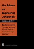 The Science and Engineering of Materials