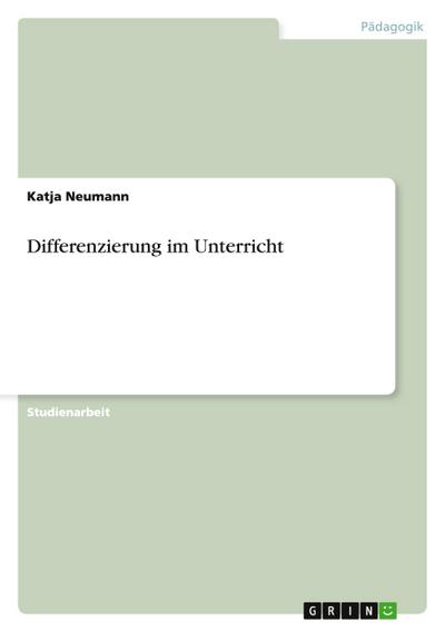 Differenzierung im Unterricht