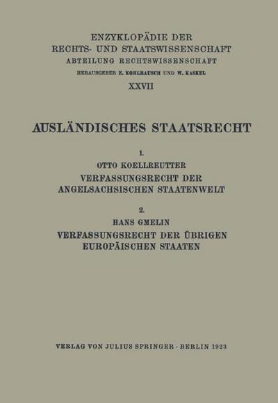 Ausländisches Staatsrecht