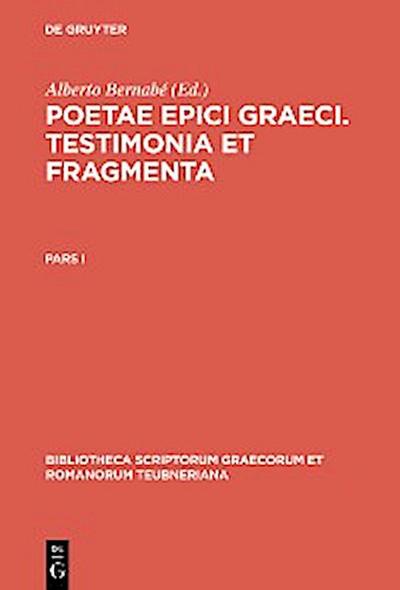 Poetae epici Graeci