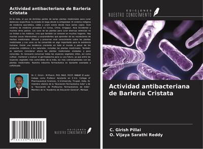 Actividad antibacteriana de Barleria Cristata