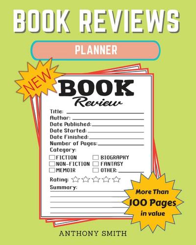 Smith, A: New !! Book Reviews Planner
