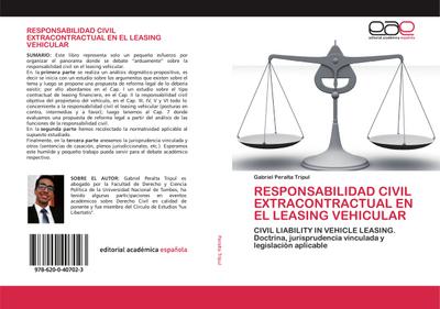 Responsabilidad Civil Extracontractual En El Leasing Vehicular - Gabriel Peralta Tripul