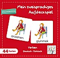 Mein zweisprachiges Aufdeckspiel, Verben Deutsch-Türkisch (Kinderspiel)