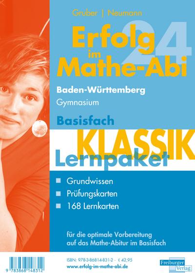 Erfolg im Mathe-Abi 2024 Lernpaket Basisfach ’Klassik’ Baden-Württemberg Gymnasium, 3 Teile