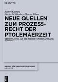 Neue Quellen zum Prozeßrecht der Ptolemäerzeit