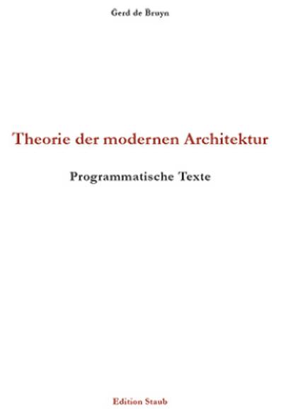 Theorie der modernen Architektur