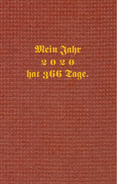 Kalenderbuch 2020