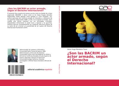 ¿Son las BACRIM un actor armado, según el Derecho Internacional?