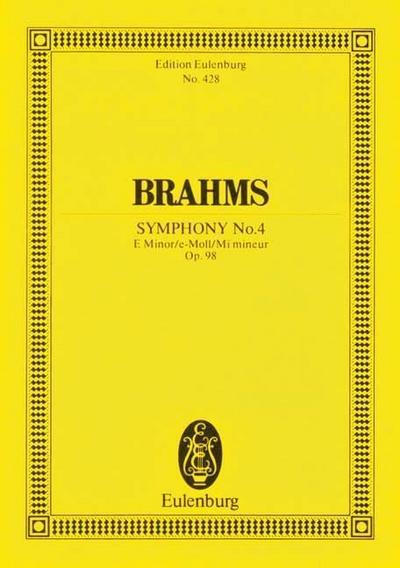 Sinfonie Nr.4 e-Moll op.98, Partitur