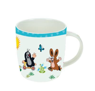 Trötsch Der kleine Maulwurf Tasse mit Spardose: Aus Porzellan und Metall