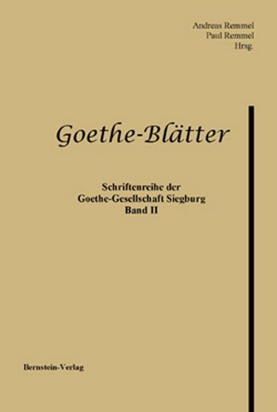Goethe-Blätter