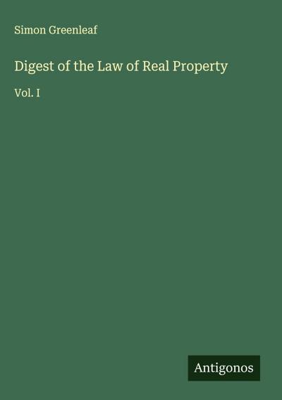 Digest of the Law of Real Property