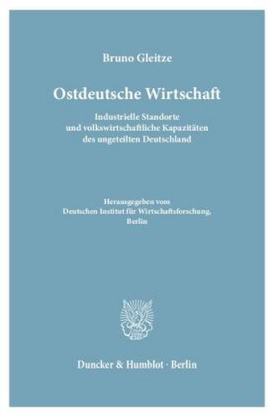 Ostdeutsche Wirtschaft