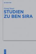Studien zu Ben Sira Georg Sauer Author