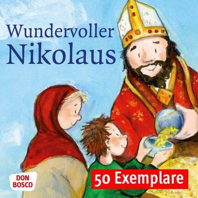 Wundervoller Nikolaus. Die Geschichte vom heiligen Nikolaus. Mini-Bilderbuch. Paket mit 50 Exemplaren zum Vorteilspreis