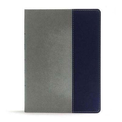 CSB Apologetics Study Bible for Students, Gray/Navy Leathertouch