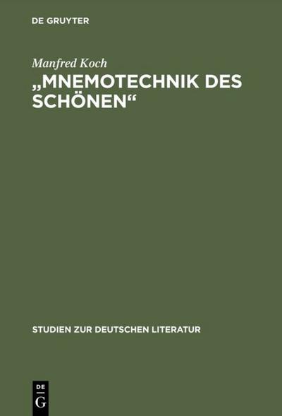 ’Mnemotechnik des Schönen’