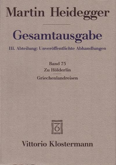 Zu Hölderlin - Griechenlandreisen