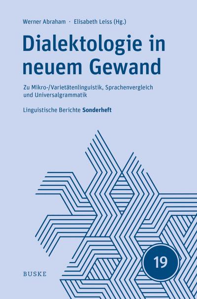 Dialektologie in neuem Gewand