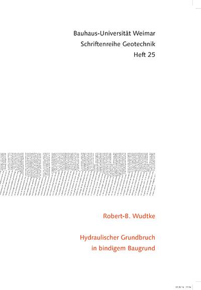 Wudtke, R: Hydraulischer Grundbruch in bindigem Baugrund