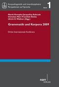 Grammatik und Korpora 2009