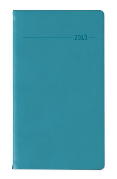 Slimtimer Touch PVC türkis 2018 - mit Adressbuch
