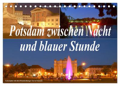 Potsdam zwischen Nacht und blauer Stunde (Tischkalender 2026 DIN A5 quer), CALVENDO Monatskalender