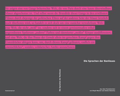 Die Sprachen der Banlieues