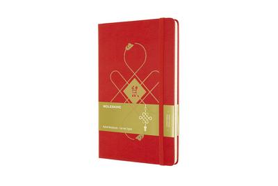 Moleskine Limited Edition chinese New Year Notebook, Large, Ruled, Rot, Rat (5 x 8.25)
