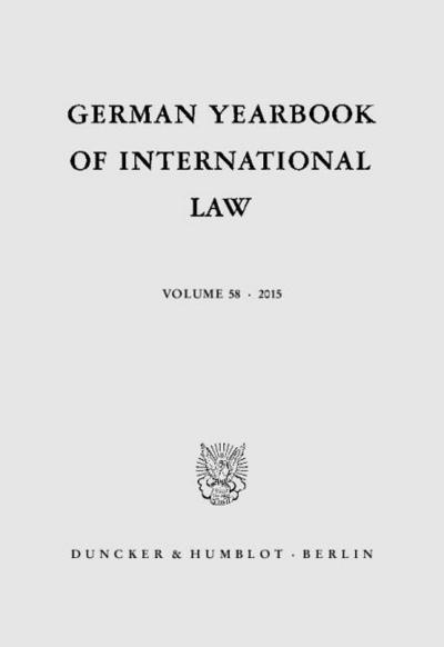 German Yearbook of International Law - Jahrbuch für Internationales Recht.