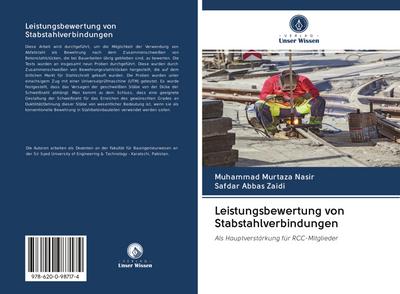 Leistungsbewertung von Stabstahlverbindungen
