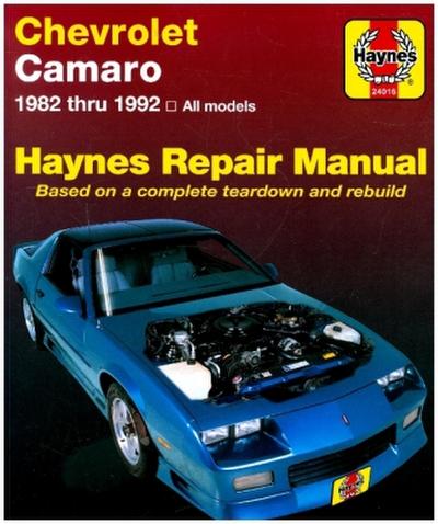 Chevrolet Camaro (1982-1992) Haynes Repair Manual (USA)