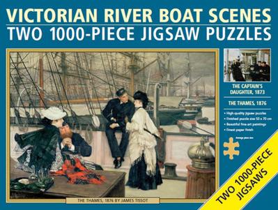 Two Jigsaws: Victorian River Boat Scenes