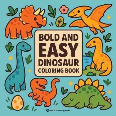 Bold & Easy Dinosaur Coloring Book