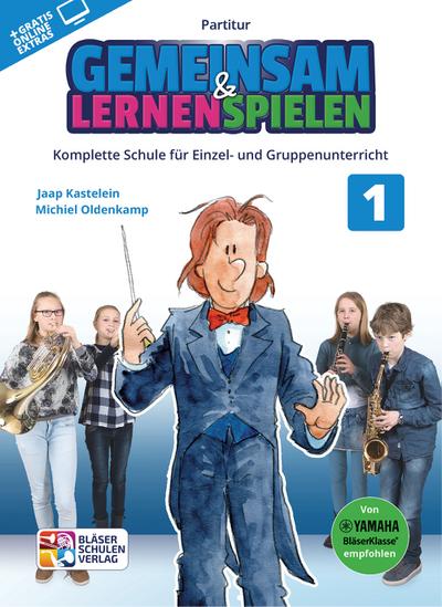 Gemeinsam lernen & spielen Band 1 (+Online Audio)für Bläserklasse (Blasorchester)