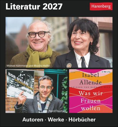 Literatur Tagesabreißkalender 2027 - Kulturkalender - Autoren, Werke, Hörbücher