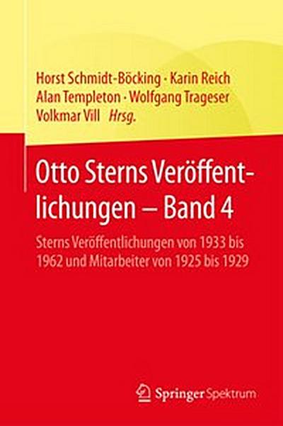 Otto Sterns Veröffentlichungen – Band 4