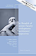 The Breadth of Current Faculty Development: Practi